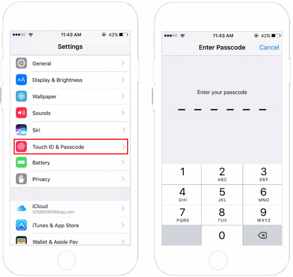 Steps to Change iPhone Passcode